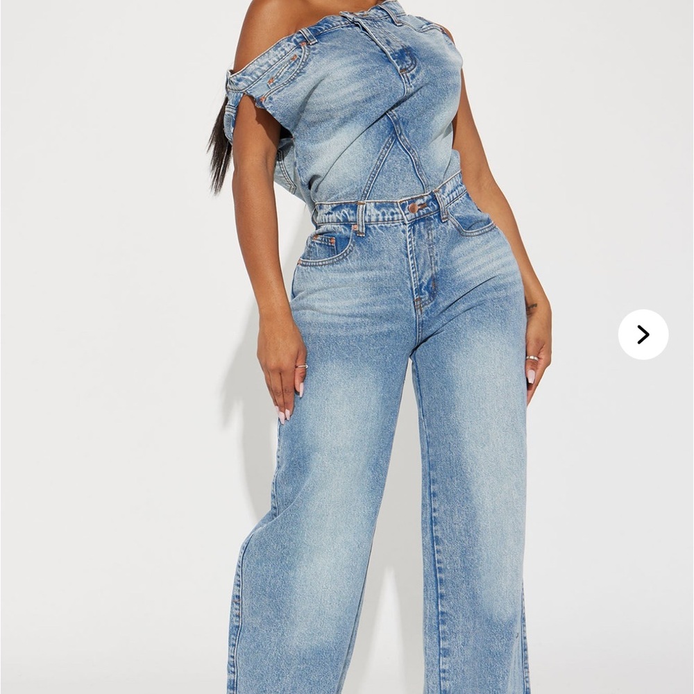 Women's Blue Denim Jean Jumpsuit